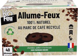 Allume-feux naturel et végétal pour cheminées et barbecues