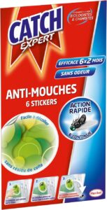 Autocollants Anti-Mouches Décoratifs - 6 Stickers Écologiques