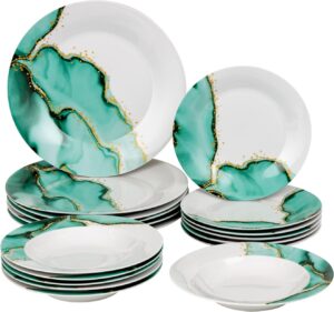 Baroni Home: Service Assiettes 18 P. Porcelaine Moderne