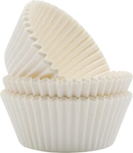 Caissettes blanches pour cupcakes - pack de 300 unités