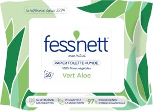 Fess'nett : Paquet de 50 lingettes toilettes Aloe Vera