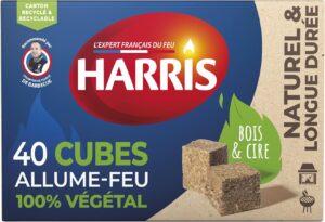 HARRIS - 40 Cubes Allume Feu Végétaux