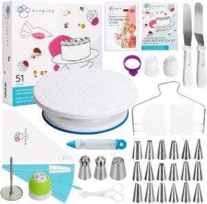 Kit pâtisserie 51 pièces : accessoires pour gâteaux pros et débutants