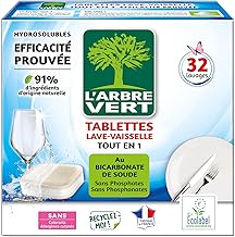 L'Arbre Vert Tablettes Lave-Vaisselle Hydrosolubles - 32 pcs