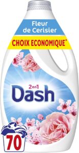 Dash 2en1 Lessive Liquide Cerisier et Rose - 70 Lavages