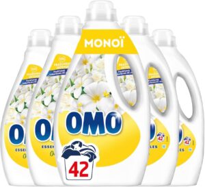 Lessive liquide OMO Tahiti - 210 lavages Monoi (lot 5x42)