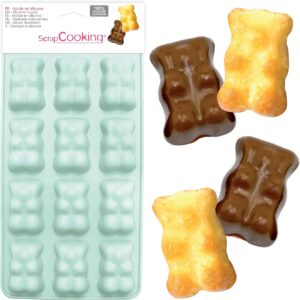 Moule Silicone Oursons 12 Formes pour Chocolat & Gâteaux