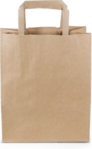 Pack de 250 Sacs Papier Kraft Marron - 22x28cm avec Anse