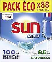 Pastilles Lave-Vaisselle SUN Tout en 1 - 88 Tablettes Naturelles