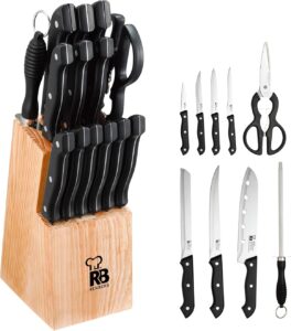 Set de 15 Couteaux de Cuisine en Acier Inoxydable Tenessy