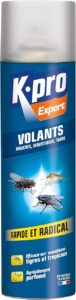 Spray Aérosol Insectes Volants 400ml - Élimine Mouches & Moustiques