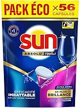 Sun Pastilles Lave-Vaisselle Tout-en-1 - 56 Capsules Brillantes