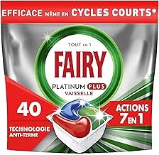 Tablettes Lave-Vaisselle Fairy Platinum Plus - 40 Capsules