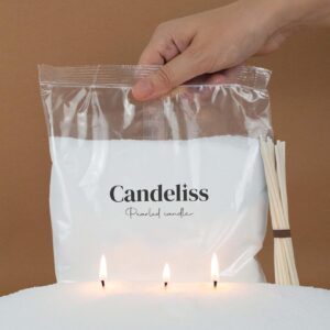 CANDELISS Kit Bougies Perlées avec Mèche : Créez vos Bougies en Poudre Facilement!