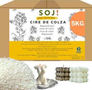 Cire de Colza sans OGM pour Bougies Moulées - 5KG