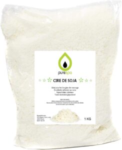 Cire de Soja Premium 1KG pour Bougies - Vegan et Écologique | Purespa