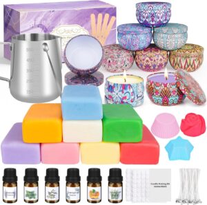 Kit Bougie DIY Adulte : Créez Vos Propres Bougies Parfumées avec 480g de Cire