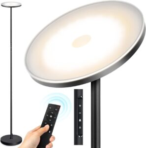 « OUTON Lampadaire LED 30W Dimmable avec Télécommande - Éclairage Ajustable 3000K-6000K »