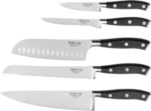 Sabatier Trompette Vulcano : Set de 5 Couteaux de Cuisine Premium