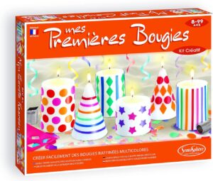 SentoSphère – Kit Créatif Mes Premières Bougies 2359 Orange : DIY Amusant pour Enfants