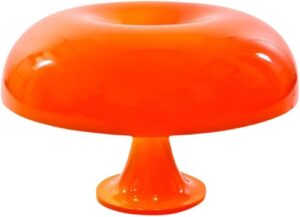 Spotaxe Lampe Champignon Orange : Lampe de Chevet LED Écologique et Élégante